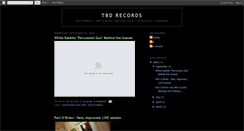 Desktop Screenshot of blog.tbdrecords.com